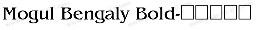 Mogul Bengaly Bold字体转换